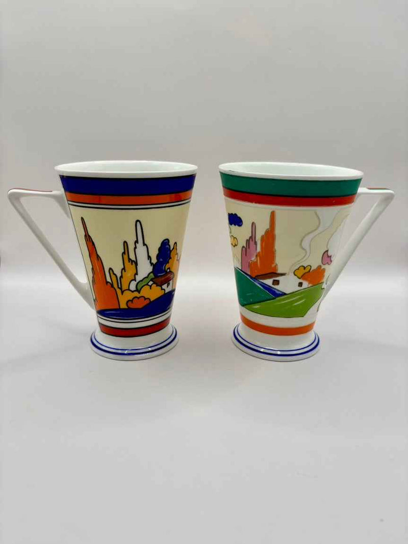 Pair of Art Deco Style Wren Bone China Mugs – Home Sweet Home Design