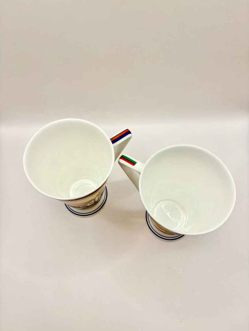 Pair of Art Deco Style Wren Bone China Mugs – Home Sweet Home Design