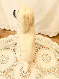 Large Antique Victorian Staffordshire Dog Figurine – 19th Century Collectible