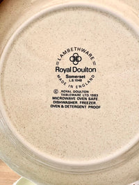 Royal Doulton logo on a ceramic plate