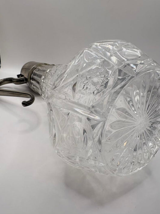 Decorative crystal light bulb on a white background