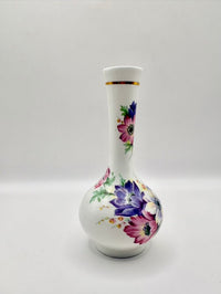 Decorative vase with floral patterns on a white background