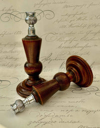 Pair of Scottish candlestick holders from 1930s