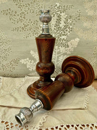 Pair of Scottish candlestick holders from 1930s