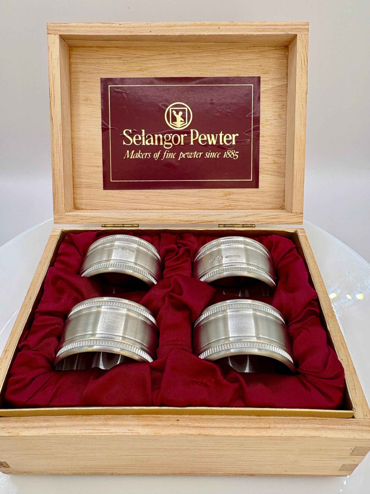 Silver Napkin Rings Set | Selangor Pewter