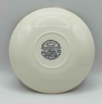 Vintage Set Of 4 Small Plates With Brown Print By Staffordshire ENGLAND IRONSTONE