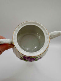 Vintage Lidded Sugar Bowl With Handles | Myott England