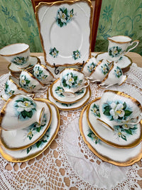 Vintage Salisbury China Floral Tea Trio Set – Made in England