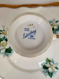 Vintage Salisbury China Floral Tea Trio Set – Made in England