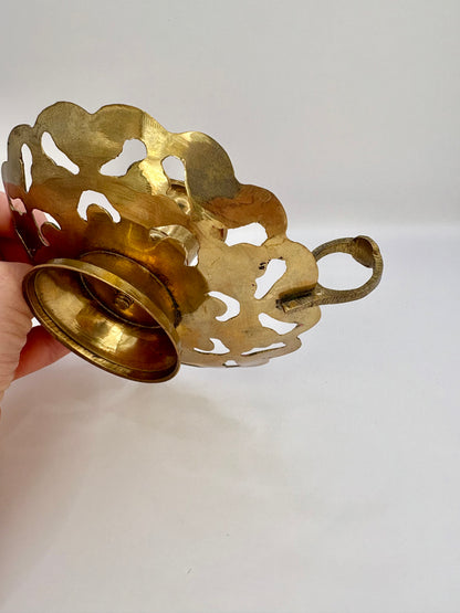 Vintage Brass Candle Holder 3