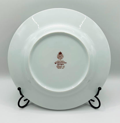 Vintage Plate With Floral Paint And Butterflies By Royal Worcester4