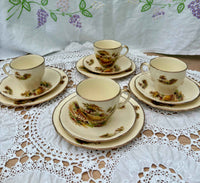 Vintage Tea Set | By Alfred Meakin 1940s | Hayride pattern