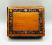 Vintage Wooden Trinket Box For Jewellery