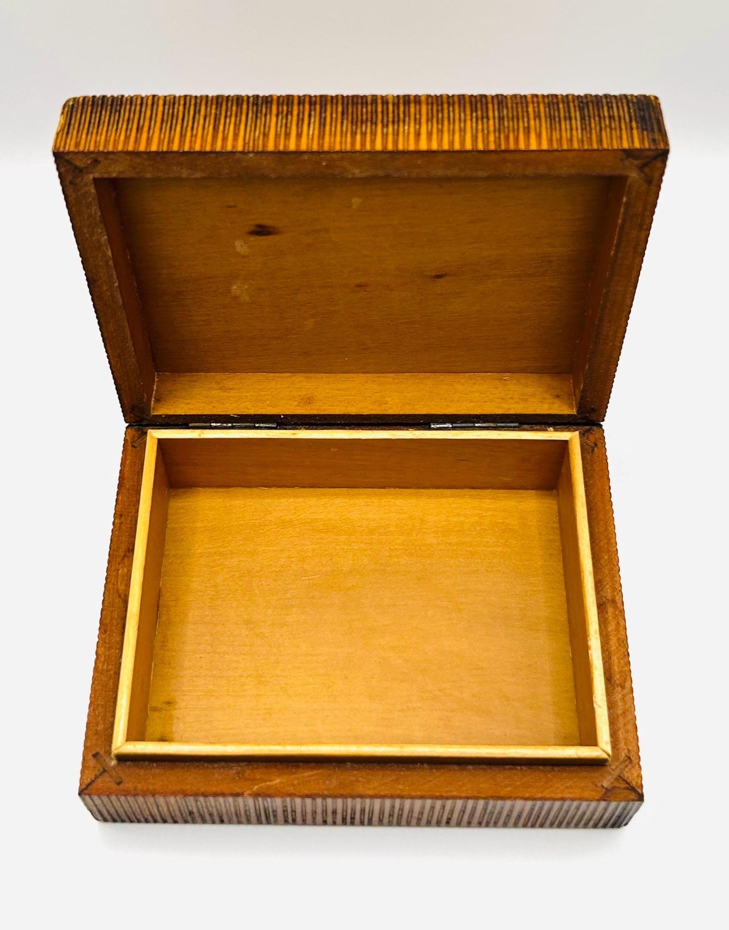 Vintage Wooden Trinket Box For Jewellery3