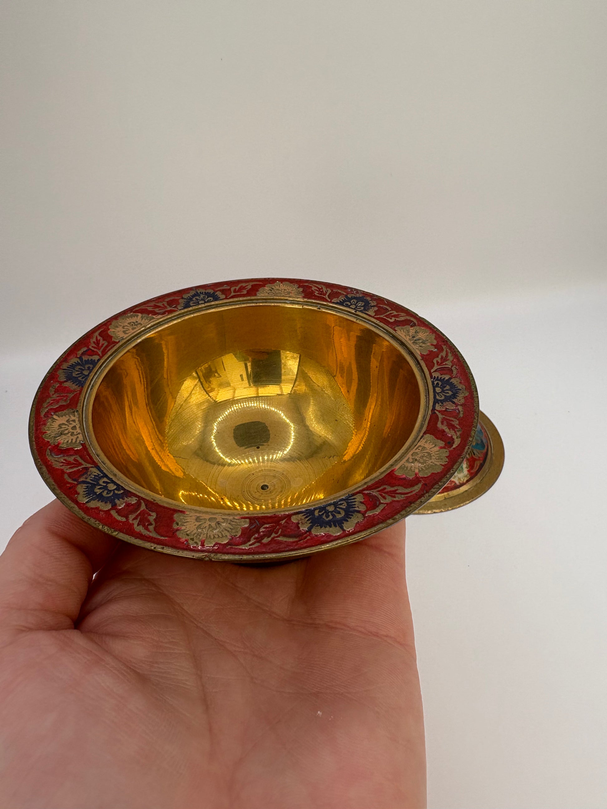 Vintage brass bowl 6