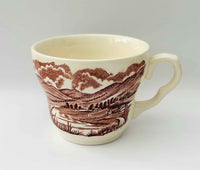 Vintage Set Of English Ironstone Tableware Brown And Beige