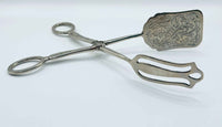 Vintage Silver Plated Pastry Tongs Ideal For Cake Serving