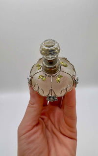 Vintage Perfume Bottle Made From Frosted Glass