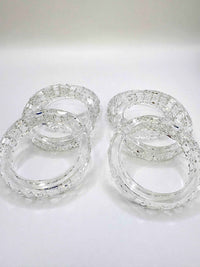 Set Of Premium Crystal Napkin Rings