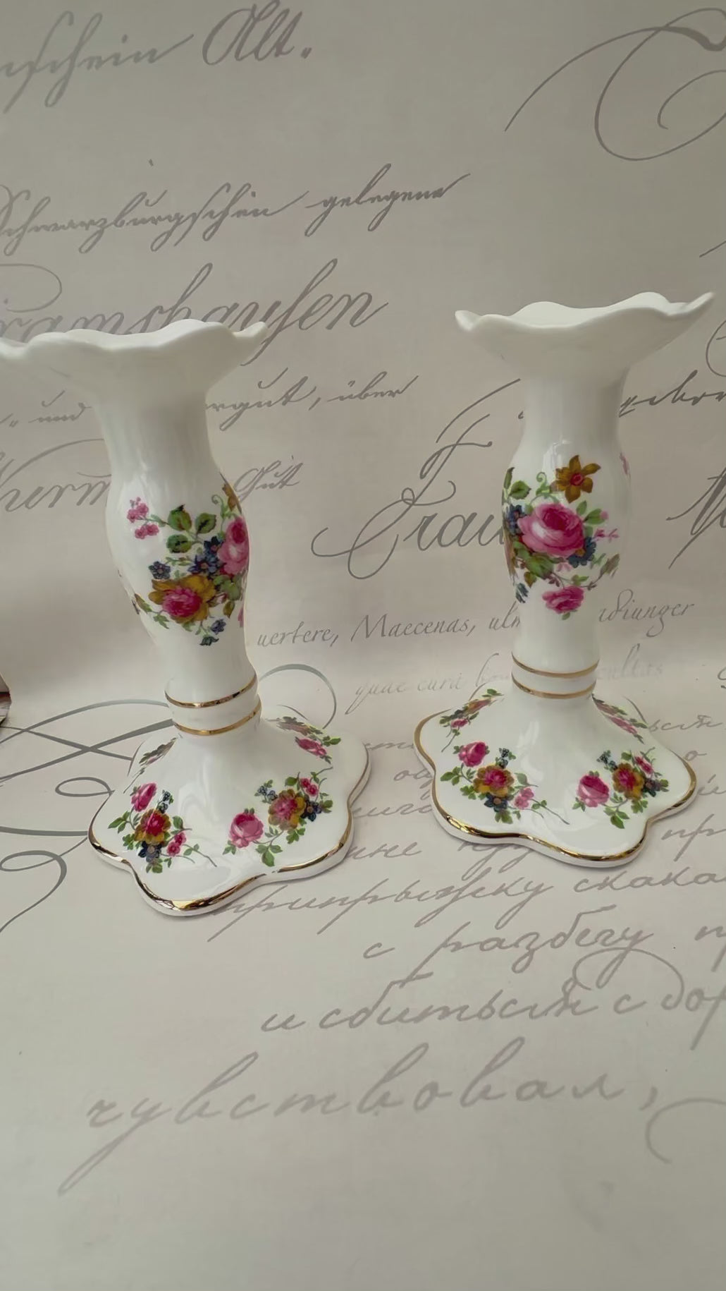 video RARE Vintage Fine Bone China