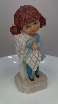 video of 1970s Little Girl Figurine