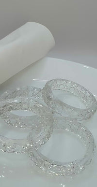 Set Of Premium Crystal Napkin Rings