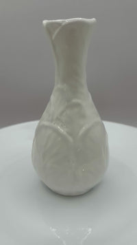 Vintage Vase from COALPORT Countryware Pattern Bud White Leaves Discontinued Pattern