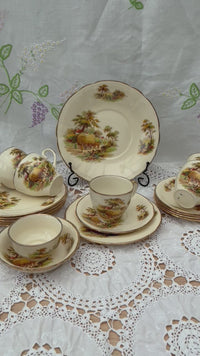 1940s Alfred Meakin Tea Set | Hayride Pattern