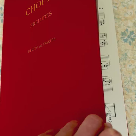 Video of Hardcover edition of Chopin Preludes sheet music for piano