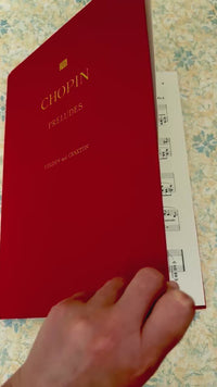 Video of Hardcover edition of Chopin Preludes sheet music for piano