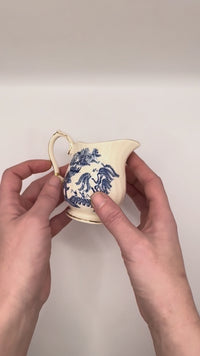 Vintage Sadler Blue Willow Creamer