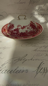 Red Butter Dish From Royal Crown Derby video