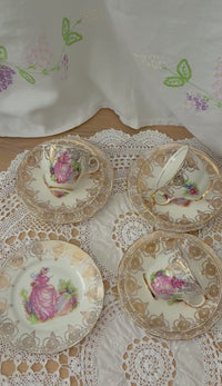 Vintage Ashley Fine Bone China Tea Set – Elegant Design
