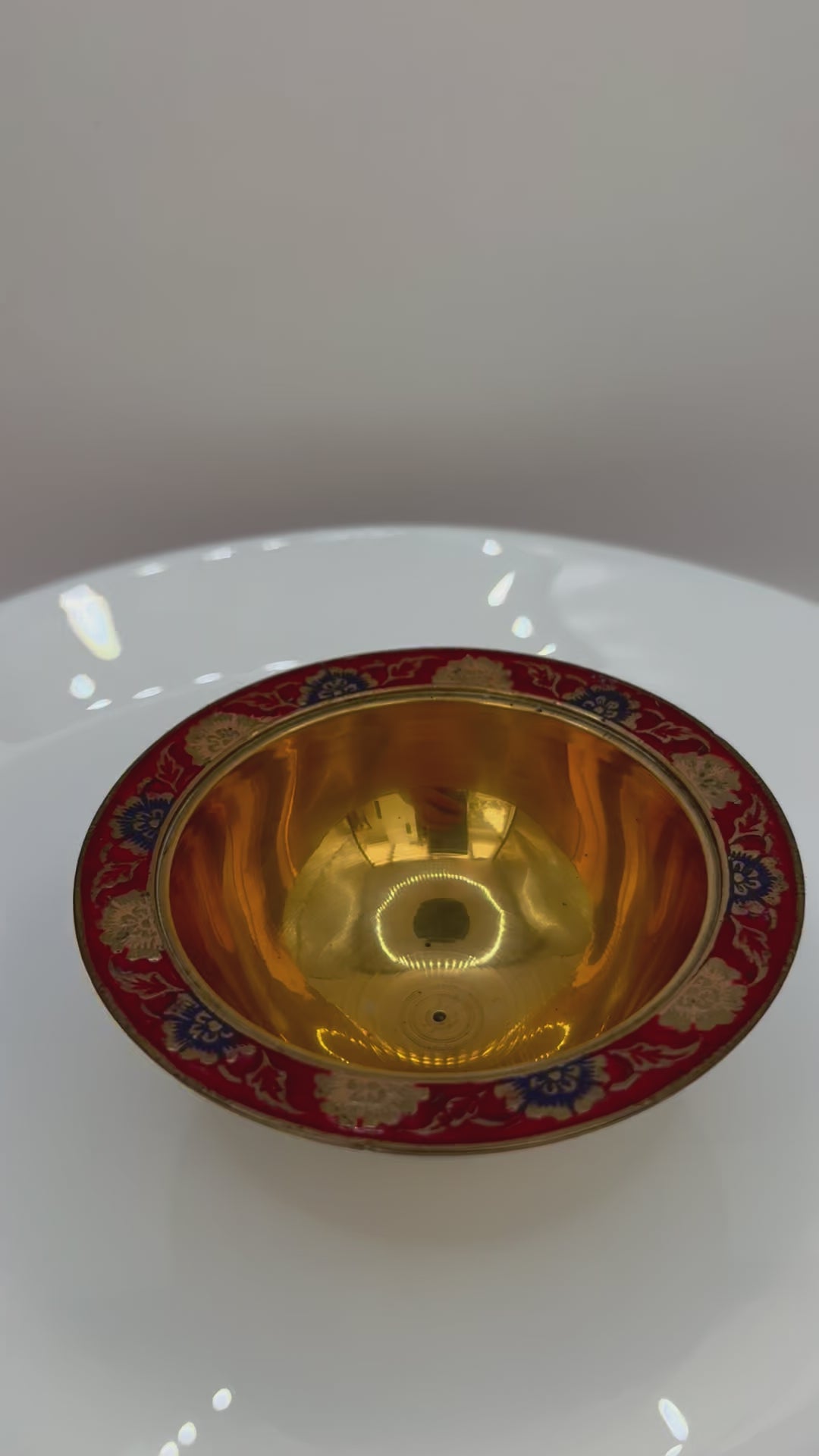 Vintage brass bowl video