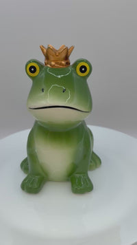 Ringtons Ceramic Prince Green Frog Money Box Piggy Bank