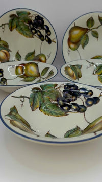 Staffordshire autumn Fayre set of 5 bowls