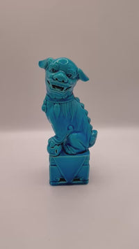 Ceramic Oriental Chinese Foo Dog Ornament Statue